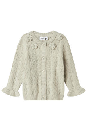 cardigan beige gebreid