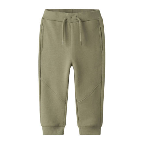 NAME IT MINI joggingbroek groen Jongens Sweat Effen - maat 98 afbeelding