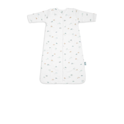 Jollein baby slaapzak met afritsbare mouw On the Go Wit/blauw/beige Babyslaapzak 70 cm afbeelding