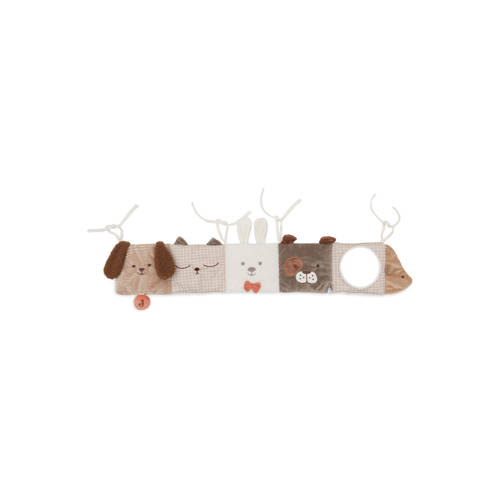 Jollein activiteiten boxhanger Animal Friends Speeltje Beige Meerkleurig afbeelding