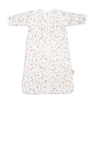 baby slaapzak met afritsbare mouw Bloomy wit/beige