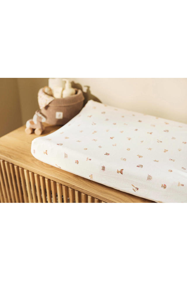 Jollein Aankleedkussenhoes Jersey 50x70cm | Tiny Park | De Gele Flamingo