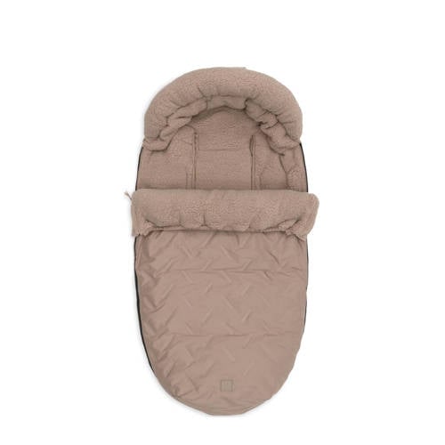 Jollein voetenzak buggy/kinderwagen Embossed Milky Coffee Bruin Effen afbeelding