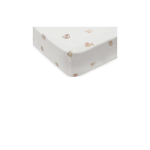 jersey hoeslaken kinderbed Animal Friends offwhite/beige