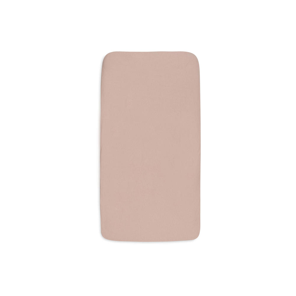 Jollein jersey kinderbed hoeslaken Wild Rose/Ivory - roze/offwhite (set van 2)