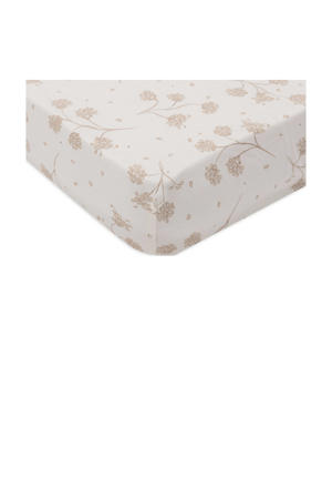 jersey kinderbed hoeslaken Leafy Dreams offwhite/beige