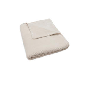 ledikantdeken Basic Knit Oatmeal/Velvet beige