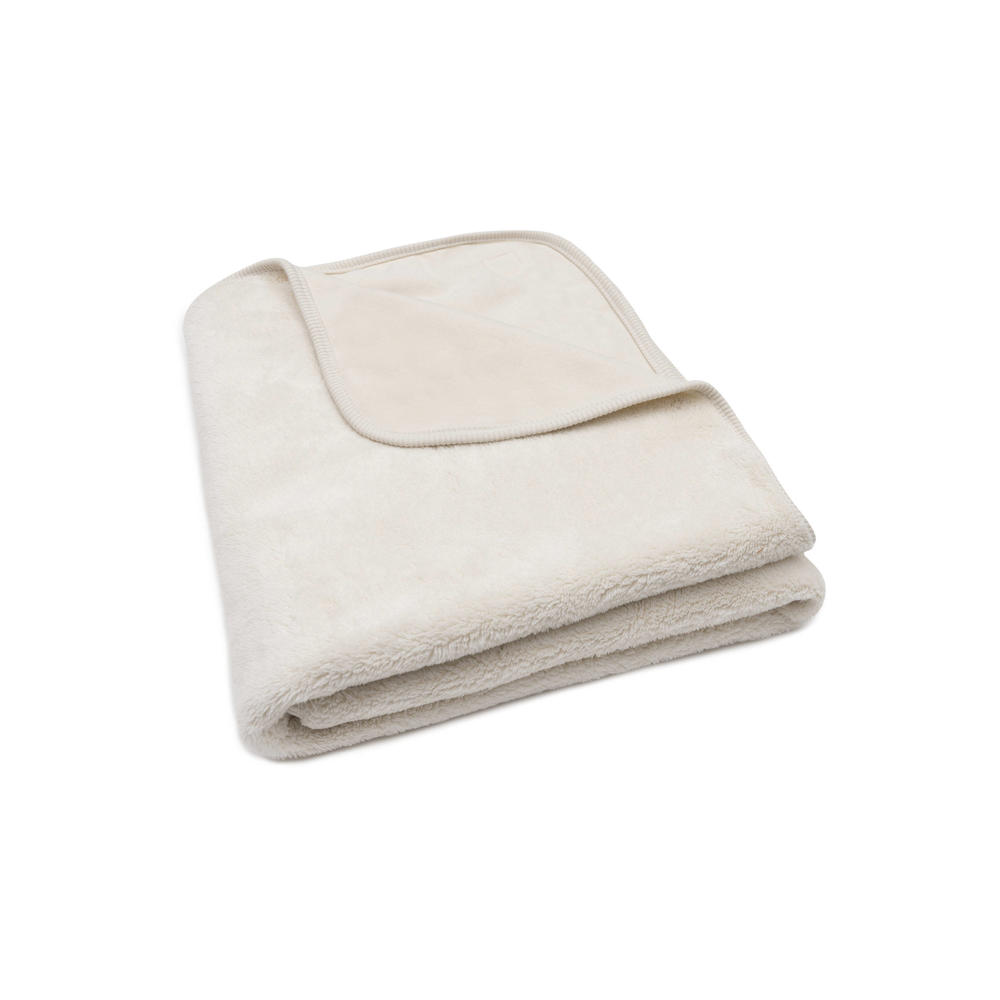 Jollein ledikantdeken Basic Jersey/Sherpa Oatmeal beige