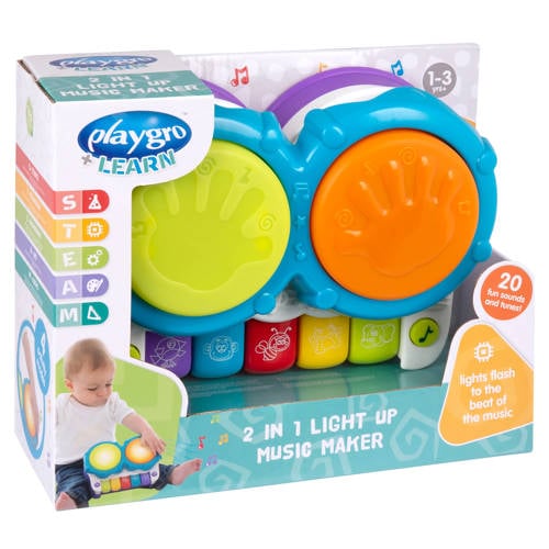 PLAYGRO 2-in-1 Muziekmaker met Licht Speeltje | Speeltje van PLAYGRO afbeelding