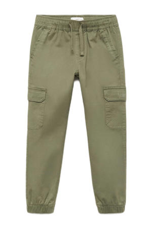 tapered cargo broek kaki