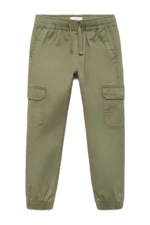 tapered cargo broek kaki