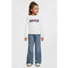 Anytime longsleeve met printopdruk wit