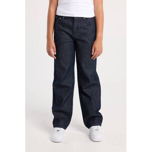 America Today loose fit jeans Blauw Meisjes Denim Streep - maat 158/164 afbeelding