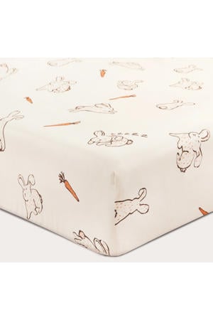 katoenen hoeslaken ledikant (120x60 cm)