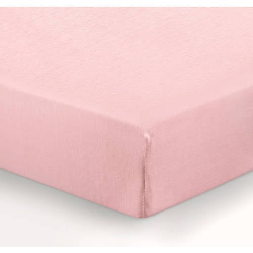 NOUS Kids jersey baby hoeslaken ledikant (120x60 cm) - lichtroze Effen 60*120 afbeelding