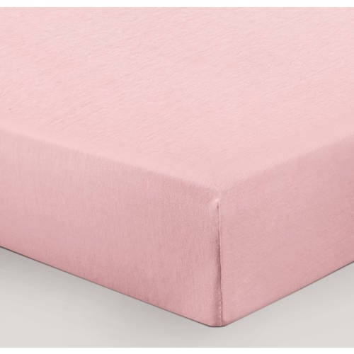 NOUS Kids jersey kinderhoeslaken (150x70 cm) - lichtroze Effen 70*150 afbeelding