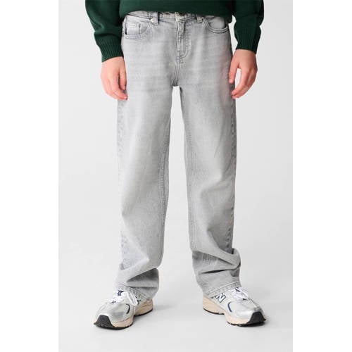 Shoeby baggy jeans grey denim Grijs Effen - maat 104 afbeelding