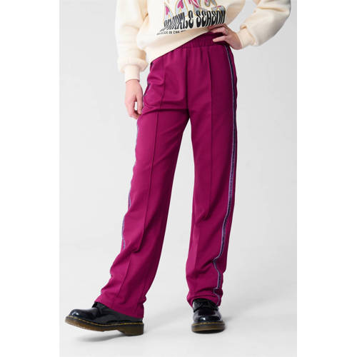 Shoeby wide leg casual broek roze Meisjes Polyester Effen - maat 146/152 - glitter afbeelding