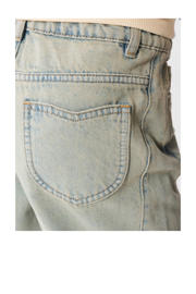 thumbnail: Shoeby barrel high waist barrel jeans washed light blue denim