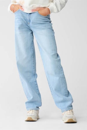 barrel high waist barrel jeans light blue denim