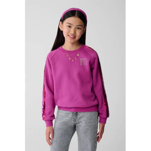 Shoeby sweater roze met pailletten Effen - maat 158/164 afbeelding