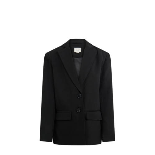 Shoeby regular fit blazer zwart Meisjes Polyester Reverskraag Effen - maat 134/140 afbeelding