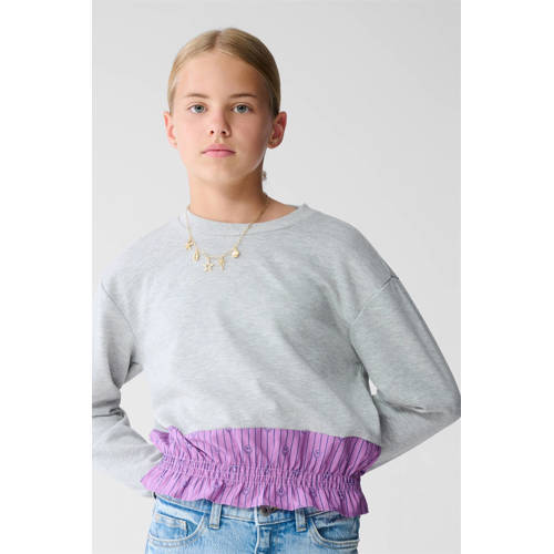 Shoeby sweater grijs Streep - maat 170/176 | Sweater van Shoeby afbeelding