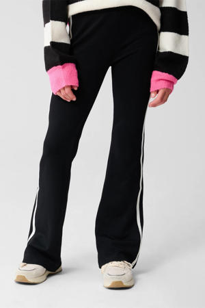 flared casual broek zwart