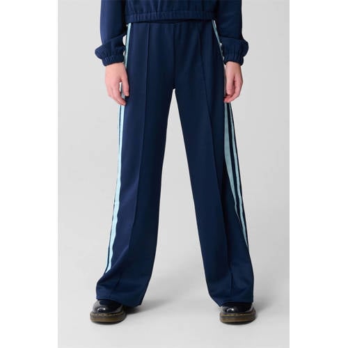 Shoeby wide leg casual broek donkerblauw Meisjes Polyester Effen - maat 98/104 afbeelding