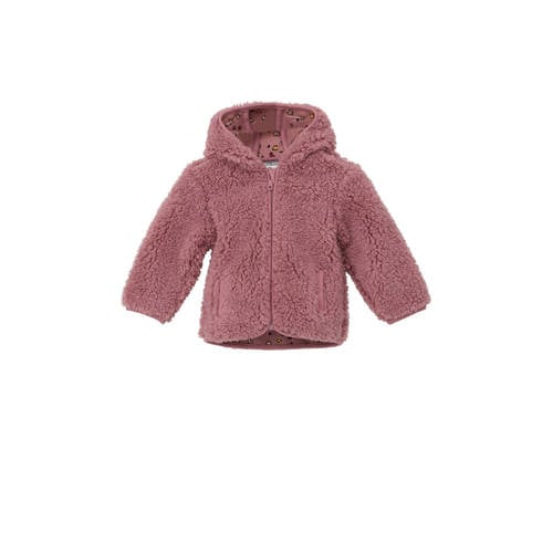 s.Oliver teddy jas herfst roze Meisjes Polyester Capuchon Effen