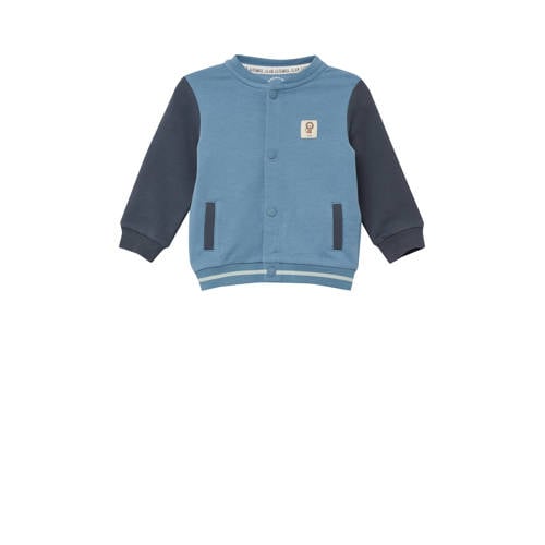 s.Oliver sweatvest blauw Jongens Stretchkatoen Ronde hals Meerkleurig