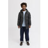 JACK & JONES JUNIOR gewatteerde jas gebreid zwart