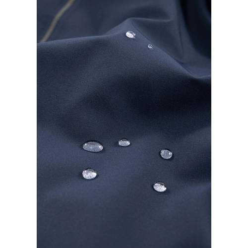 KRAKATAU gewatteerde jas donkerblauw Jongens Nylon Capuchon Effen - maat 140 afbeelding