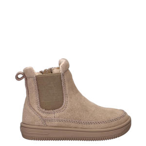   suède enkelboots taupe