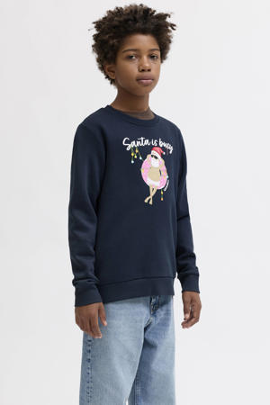 kerstsweater donkerblauw
