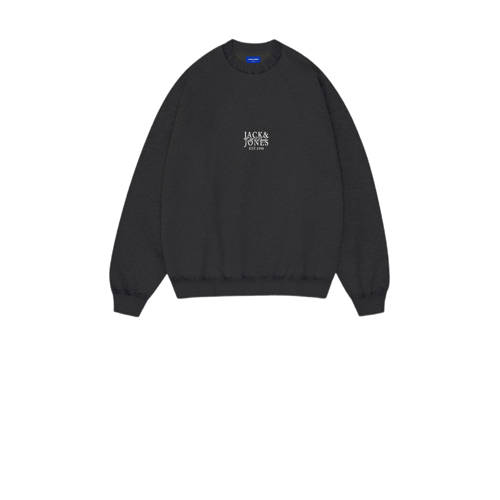 JACK & JONES JUNIOR sweater met backprint zwart Backprint - maat 140 afbeelding