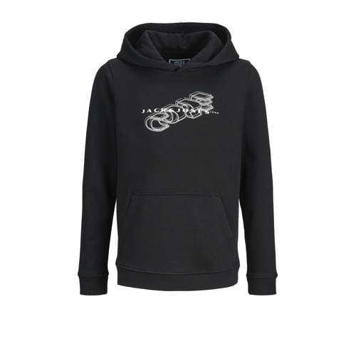 JACK & JONES JUNIOR hoodie zwart Sweater Logo - maat 152 afbeelding