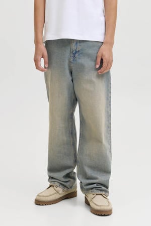loose fit high waist loose fit jeans medium blue denim