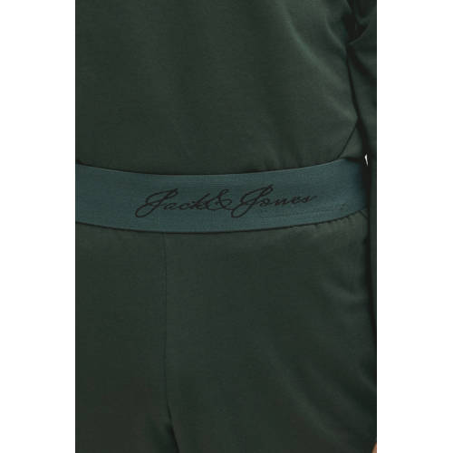JACK & JONES JUNIOR longsleeve + broek donkergroen Shirt + broek Jongens Katoen Ronde hals - maat 140 afbeelding