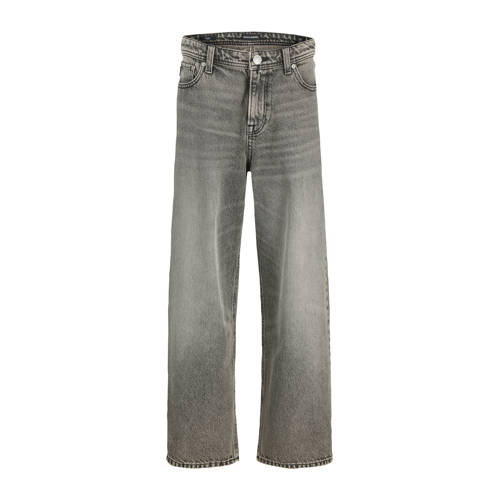 JACK & JONES JUNIOR relaxed high waist loose fit jeans black denim Zwart - maat 170 afbeelding