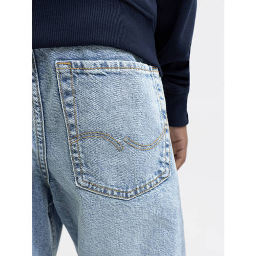 JACK & JONES JUNIOR relaxed high waist loose fit jeans medium blue denim Blauw - maat 146 afbeelding