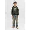 JACK & JONES JUNIOR hoodie donkergroen