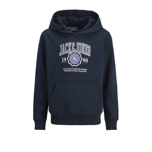 JACK & JONES JUNIOR hoodie donkerblauw Sweater Logo - maat 152 afbeelding