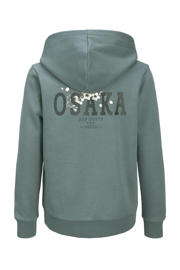 thumbnail: JACK & JONES JUNIOR hoodie met backprint grijsblauw