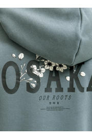 thumbnail: JACK & JONES JUNIOR hoodie met backprint grijsblauw