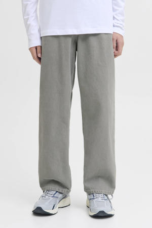 high waist loose fit jeans grey denim
