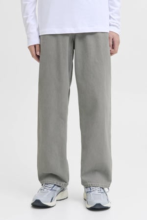 high waist loose fit jeans grey denim