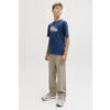 JACK & JONES JUNIOR high waist loose fit jeans lichtbruin