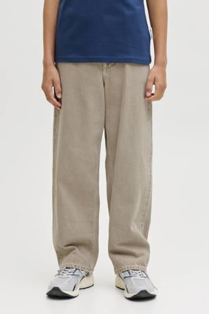 high waist loose fit jeans lichtbruin