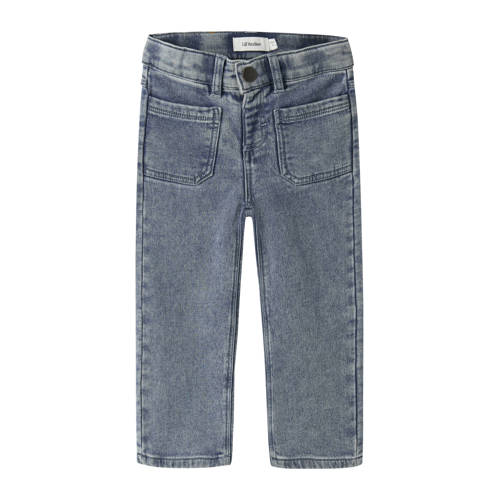 LIL' ATELIER MINI regular waist regular fit jeans medium blue denim Blauw - maat 122 afbeelding
